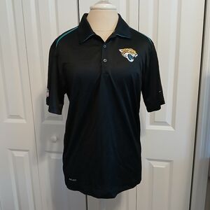 Mens Small Nike Dri-Fit Jacksonville Jax Jaguars Jags Polo Shirt NFL Onfield